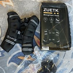 weighted vest 16 pound and 12 pound- also half 8 pounds/10 pound