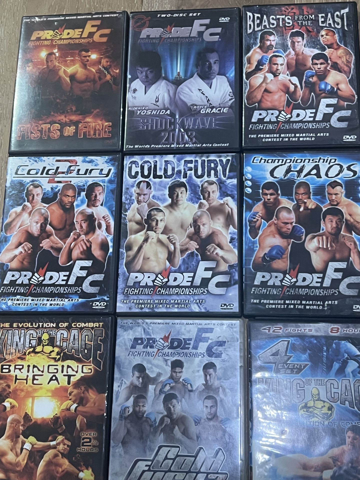 Pride Fighting Dvds