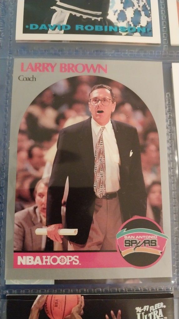 Basketball Spurs Coach Larry Brown 1990 #328