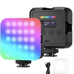 NEEWER Magnetic RGB Video Light, 360° Full Color RGB61 LED Camera Light 