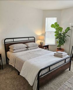 Full Size Bed Set - Lull Memory Foam Mattress + Allewie Frame