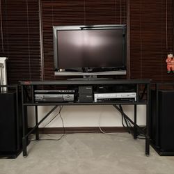 Billy Bags Industrial Media Console / Audio Rack – Vintage Hi-Fi Stand