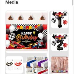 “Race Car” Theme Party Decor