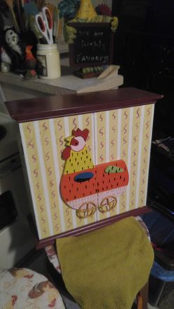 Rooster wall cabinet