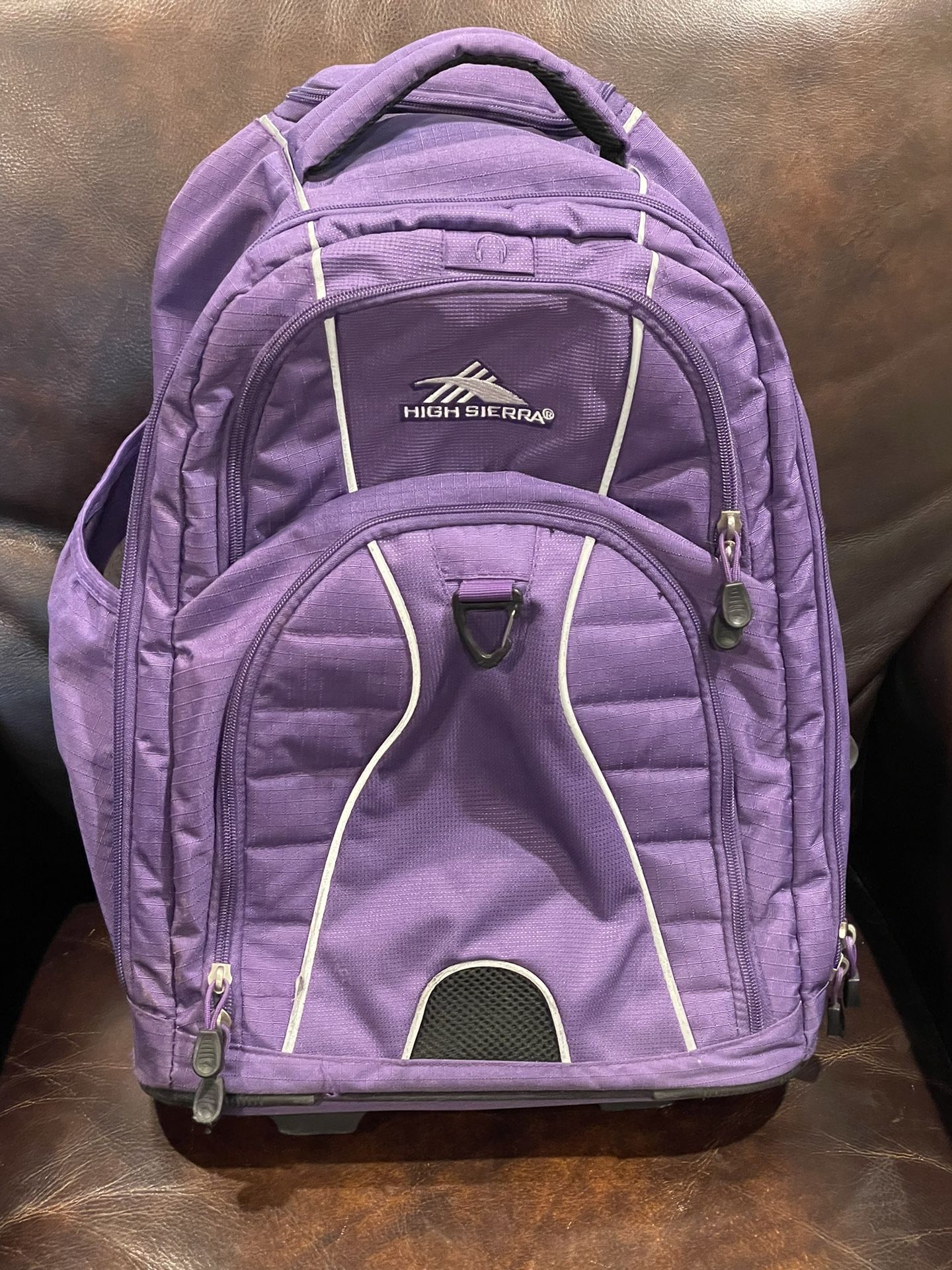 High Sierra Freewheel Wheeled Book Bag Backpack