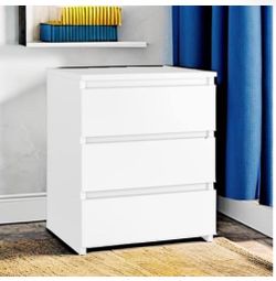 White modern nightstand