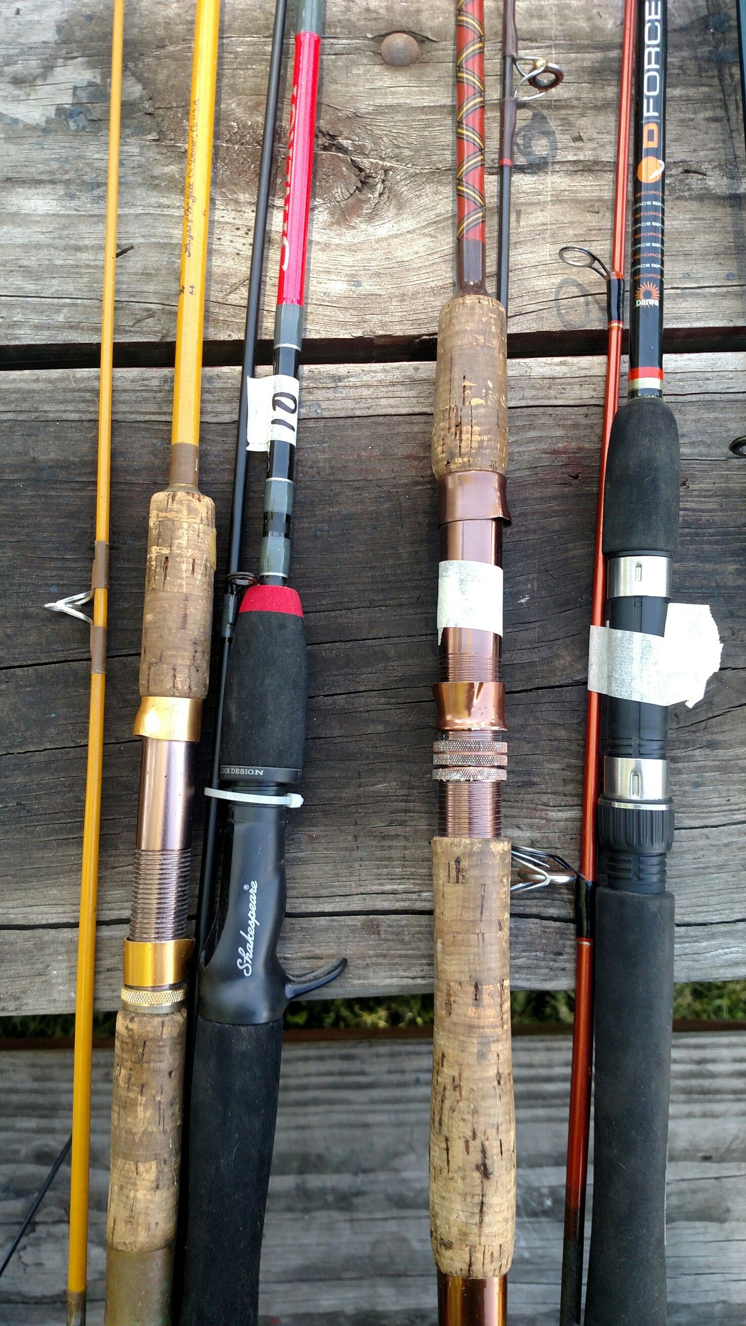 5 spinning rods fishing choice $10 each