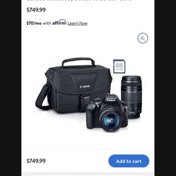 Cannon EoS Rebel T6 Camera Bundle 