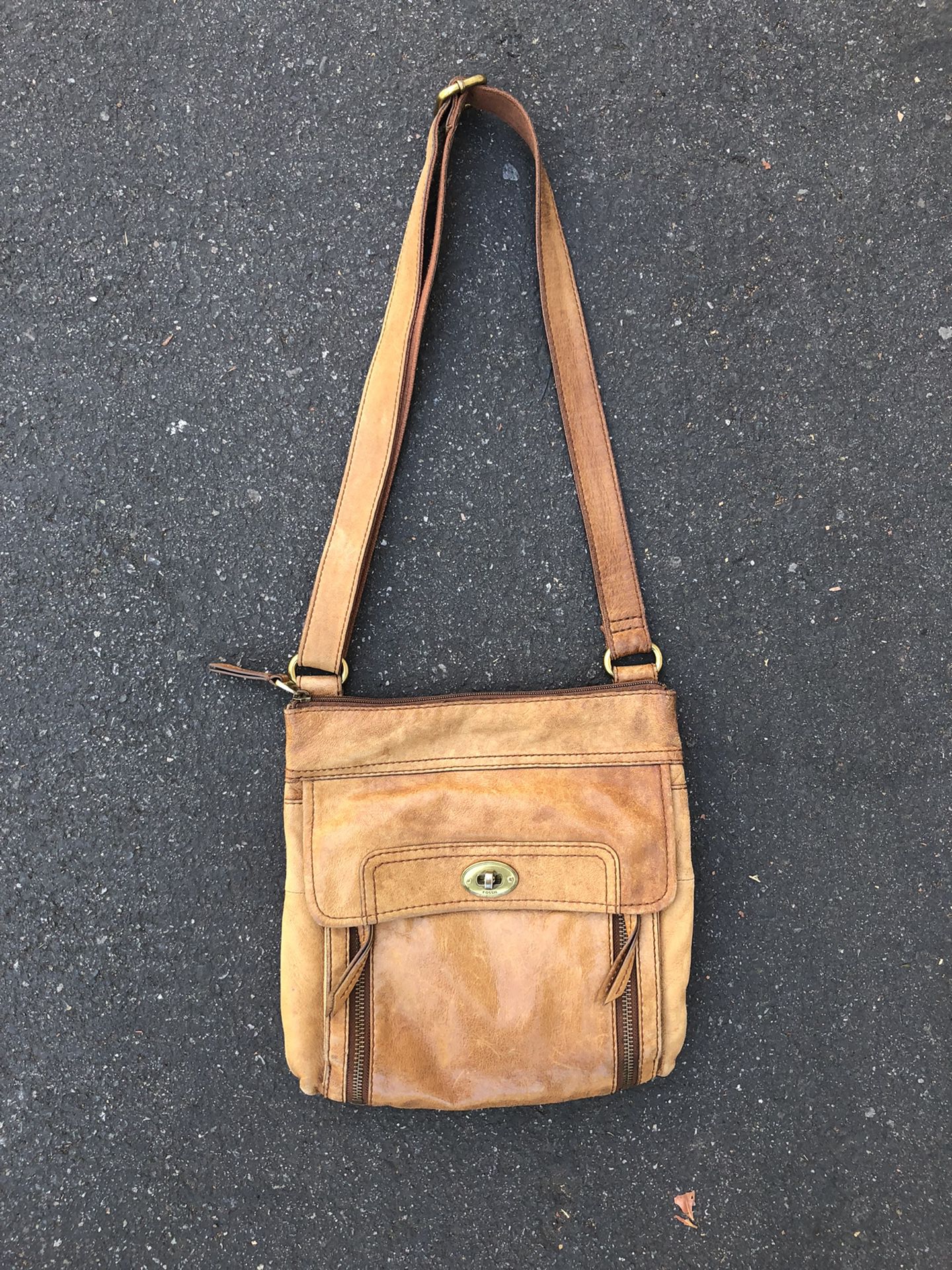 Vtg. Fossil Leather Purse