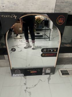 Led gold trim new mirror