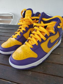Nike Dunk High Lakers Size 10