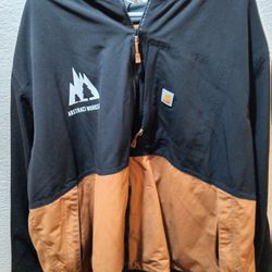 Carhartt Waterproof Jacket W/ Hoodie Mens Size: 2XL