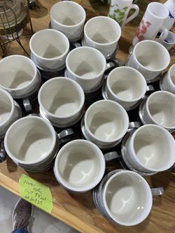 16 Pewter Coffee Cups