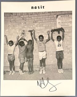 Nas Autograph 11x14 Lithograph