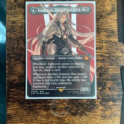 MTG X Final Fantasy Sephiroth, Fabled SOLDIER (boarderless) 
