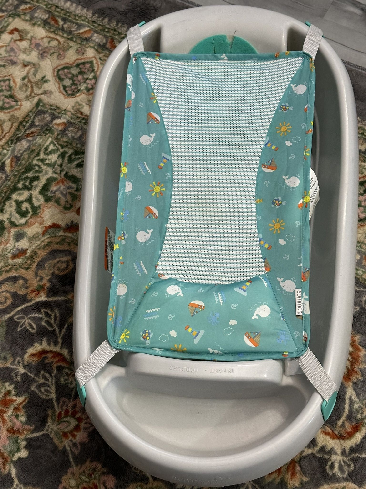 Ingenuity Comfy Clean Deluxe Newborn to Toddler Baby Bathtub