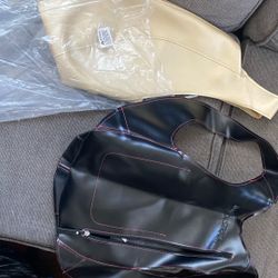 Black And Gold Leather backpacks