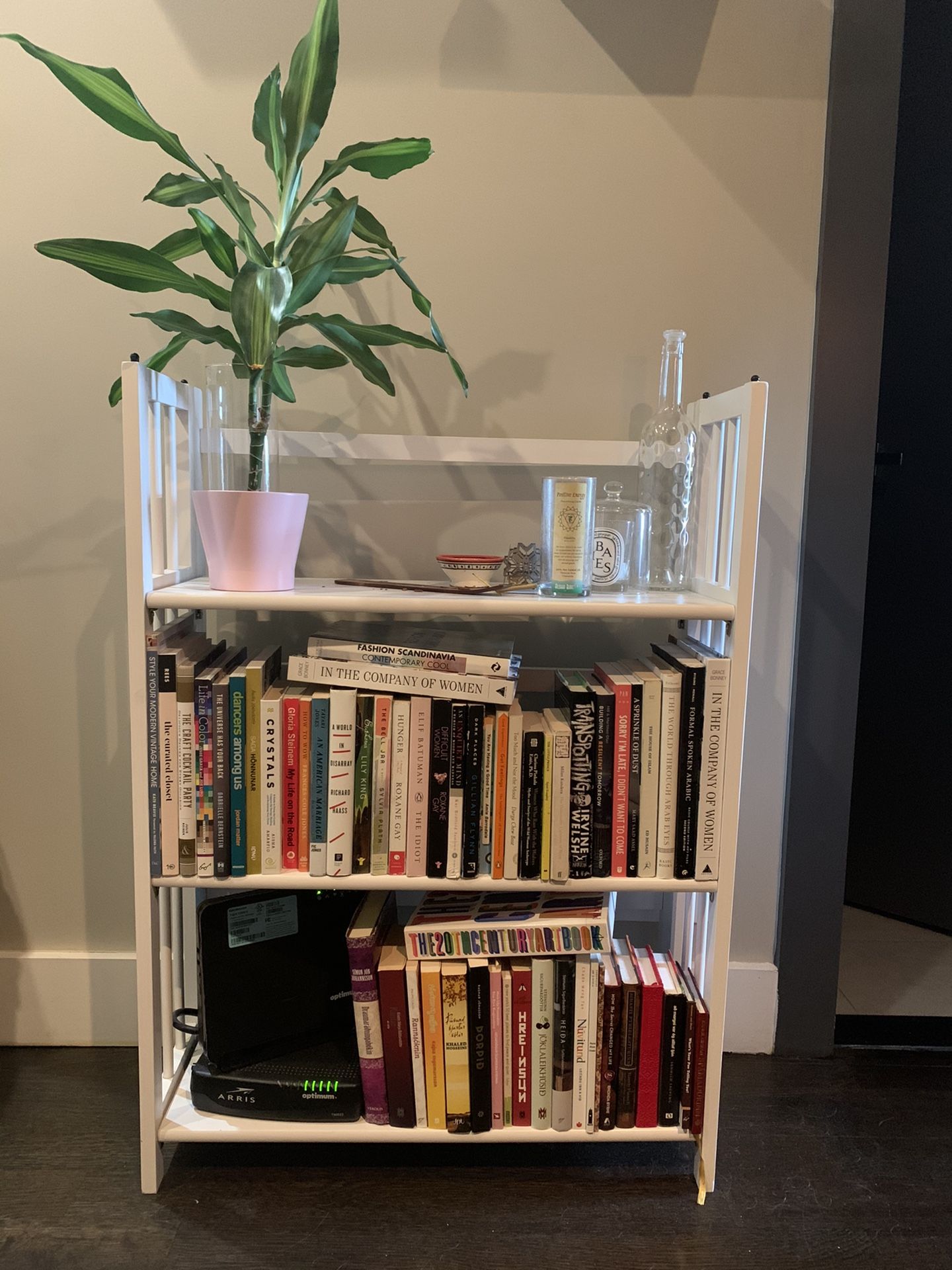 White bookcase