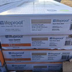 35 Box Of Dusk Cherry Lifeproof Vynil Flooring