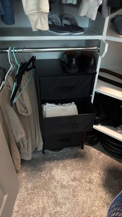 Small compact dresser/storage bin