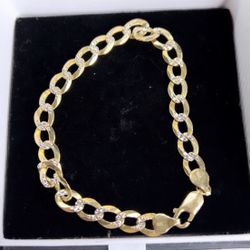 14k Gold Cuban Bracelet 8’ 12g