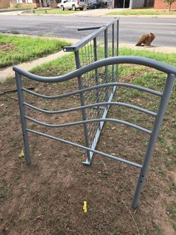Twin bed frame with mattress