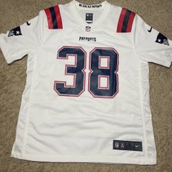 New England Patriots Nike Rhamondre Stevenson Jersey Mens Size Large White