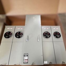 Siemens WEPK4411 400Amp 4-Gang Uni-Pak Meter Panel 125a Per Socket New Version