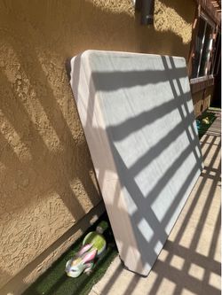 Queen Box Spring and Metal Bed Frame