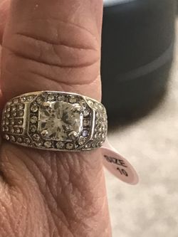 Men’s white gold filled ring #110