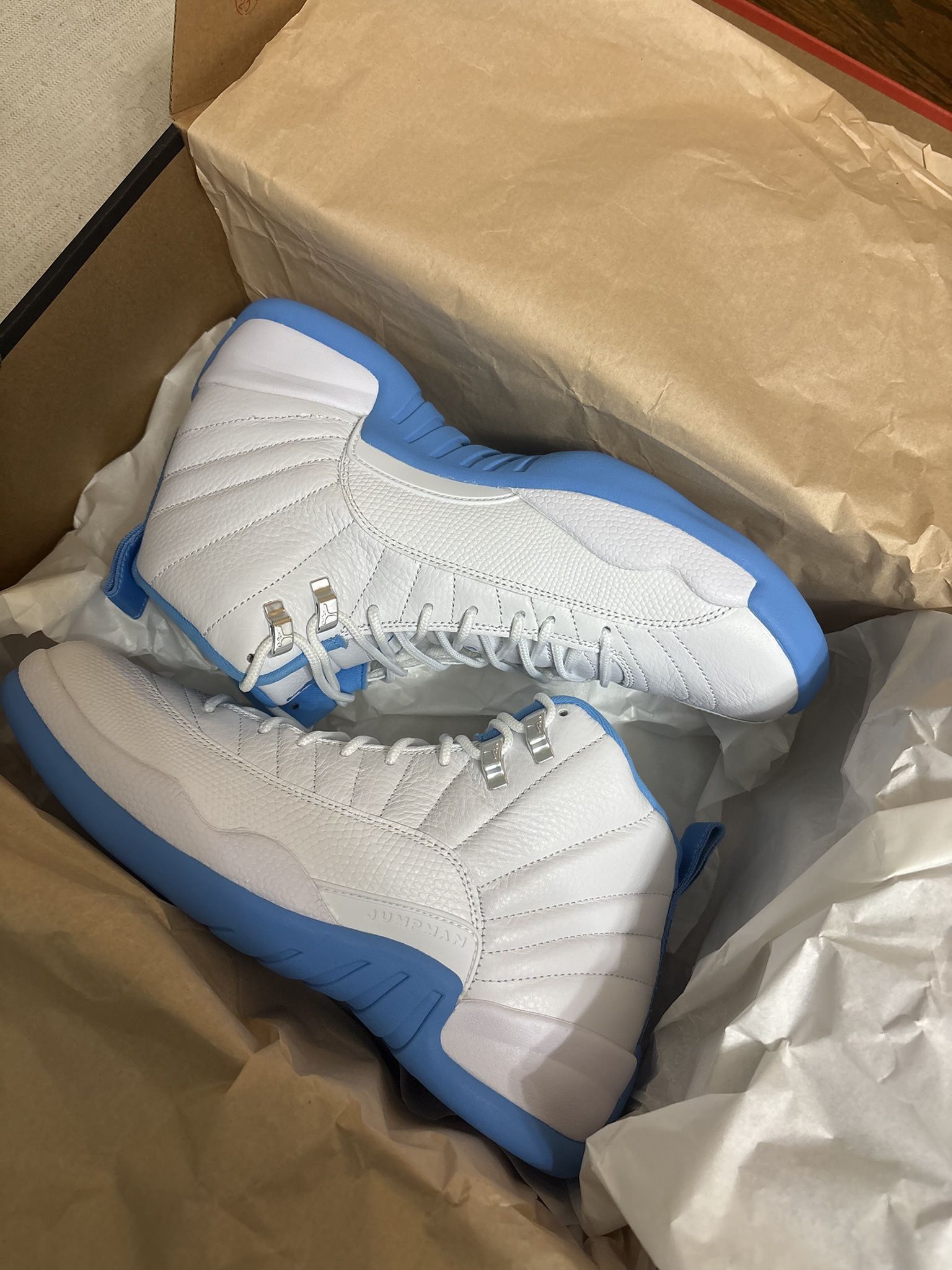 Jordan 12s Blue & White