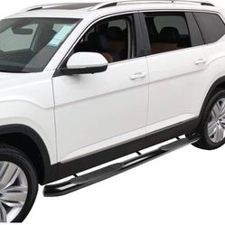 LA Zona Auto Parts 18 19 and 20 Volkswagen Atlas 4 Door Black Nerf bars Estribos Side Step Escalon Grada