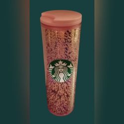 Starbucks 2020 Holiday 16oz Pink Champagne Bubble Tumbler  NWOT 