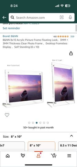 8x10 Acrylic Sign Holders