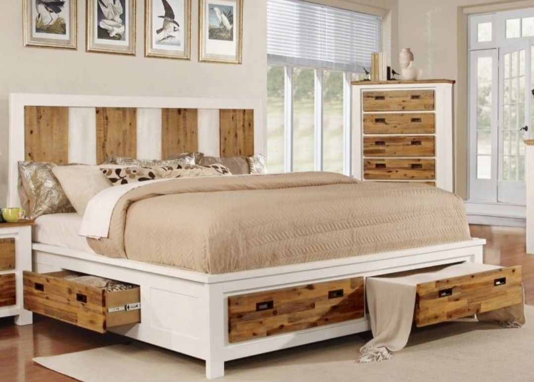 Wood Bedframe and dresser