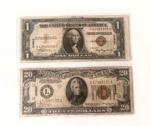 Lot of 2. Hawaiian notes. Brown seal