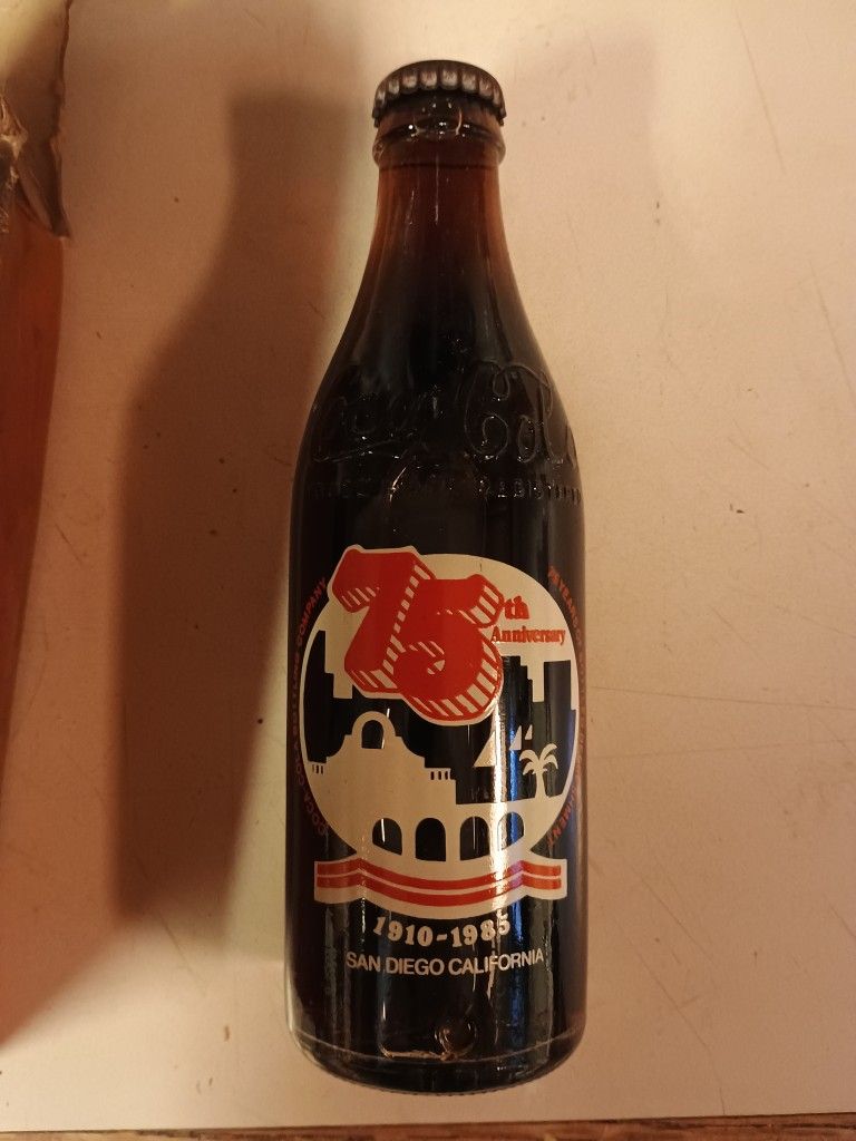 Pair Of Vintage Coca Cola Bottles From 1985