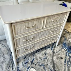 Faux Bamboo Chest Dresser