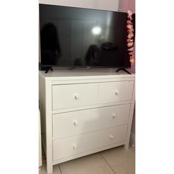 White Dresser w/ 3 Large Drawers