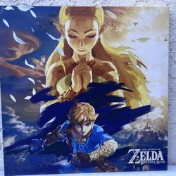 Nintendo Zelda Breath of the Wild Canvas Wall Art Print 12x12 Link Zelda VGC