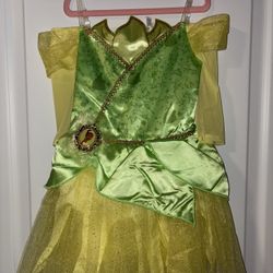 Disney Tiana Light Up Costume Dress SZ 4-6 Girls NEW  