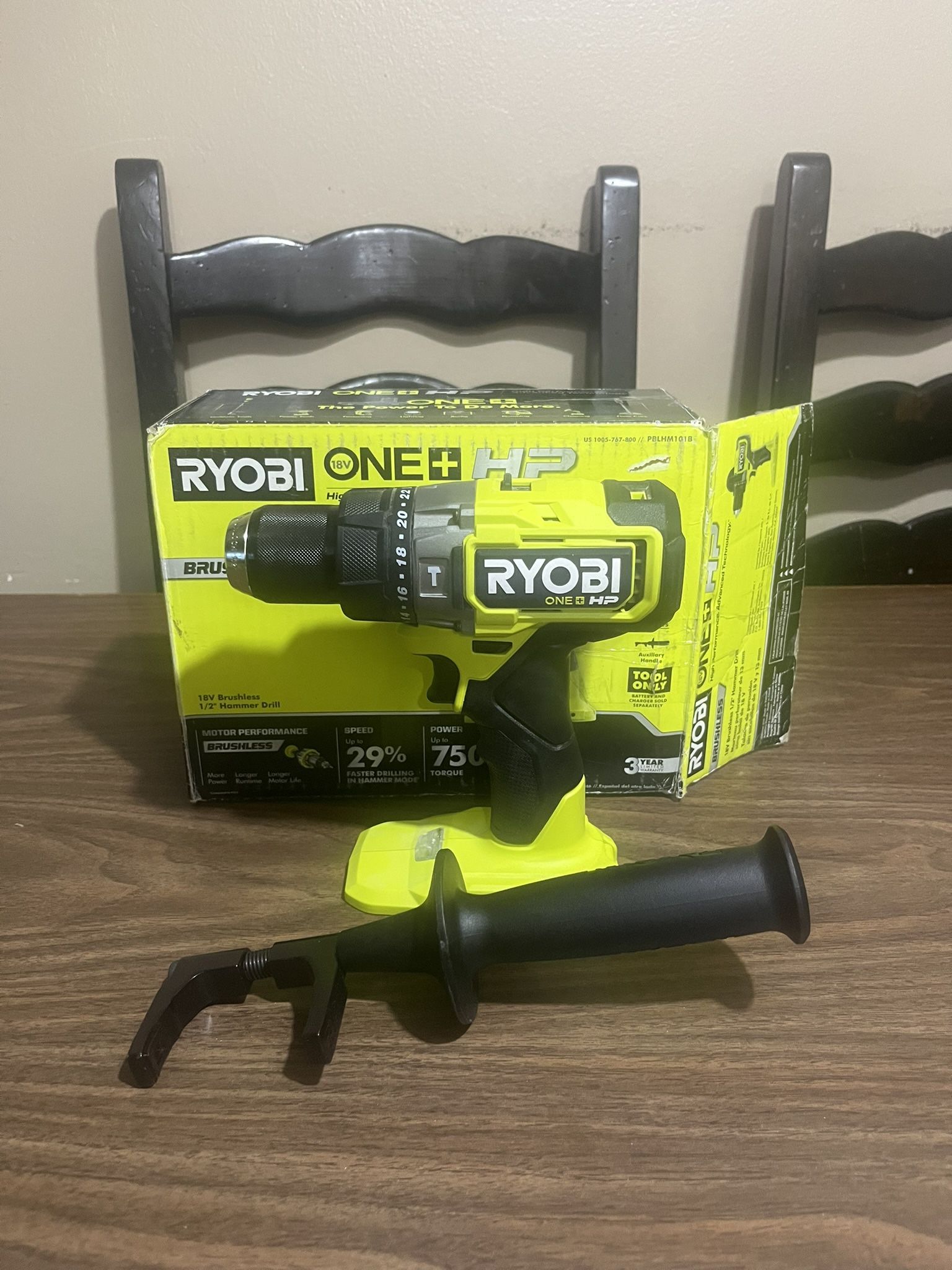 Ryobi 18v ONE+ HP Brushless 1/2” Hammer Drill - Main Image