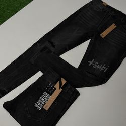 Ksubi jeans (black script distressed)
