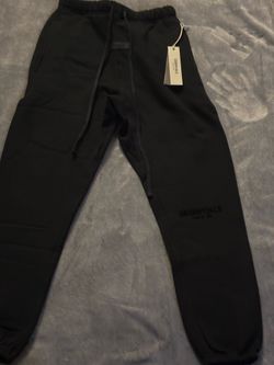 Essentials Fear Of God All black Cuffed Pants