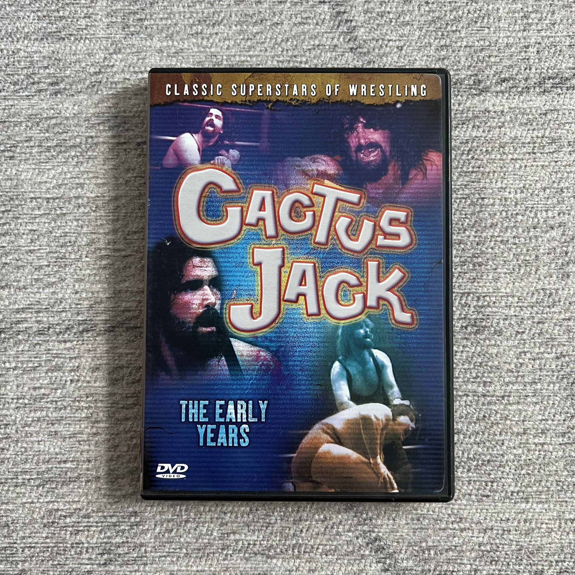 Vintage 2000s Y2K WWF WWE Cactus Jack Classic Superstars of Wrestling DVD Movie
