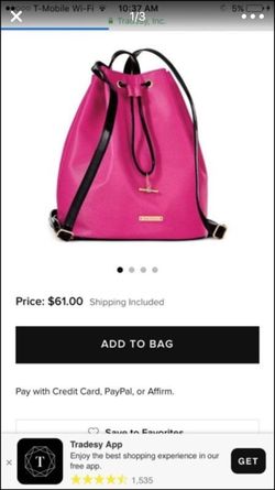 Juicy couture back pack