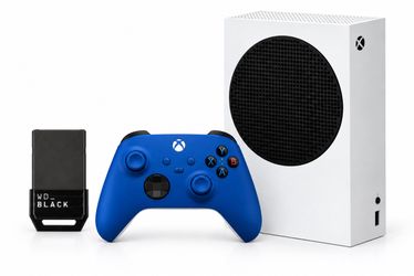 Xbox Series S + Blue Controller + 1TB Storage Expansion