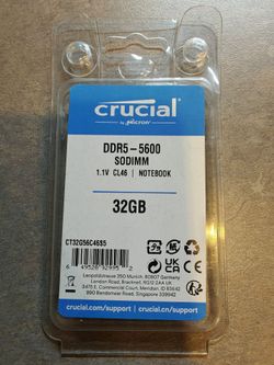 Crucial 32gb stick of ddr5
