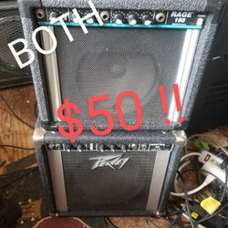 Two Peavey USA Guitar Amps