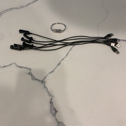 Sterling silver Fit Bit 2 Bracket & 7 Chargers